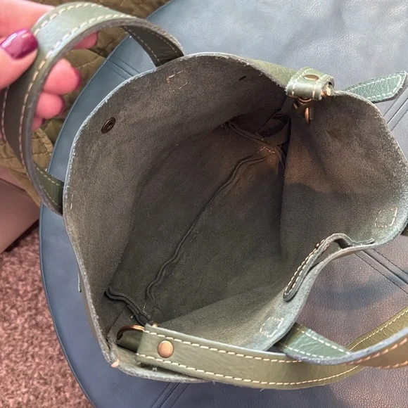 Portland Leather Goods Eucalyptus Mini-Crossbody Tote - Picture 6 of 6